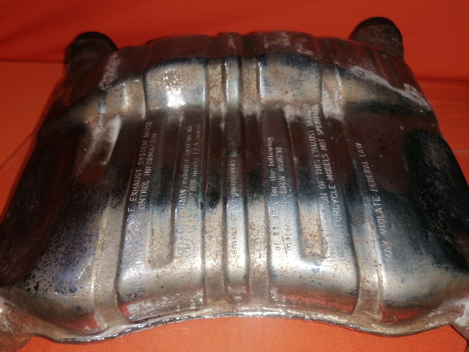 BMW R80 R100 RS RT Auspuff Mittelschalldämpfer Sammler 33039