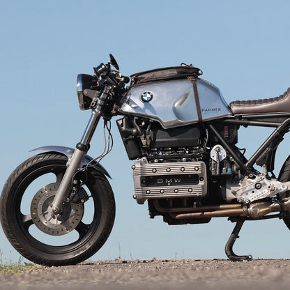 Tankrucksack Leder schwarz Cafe Racer Bobber 1