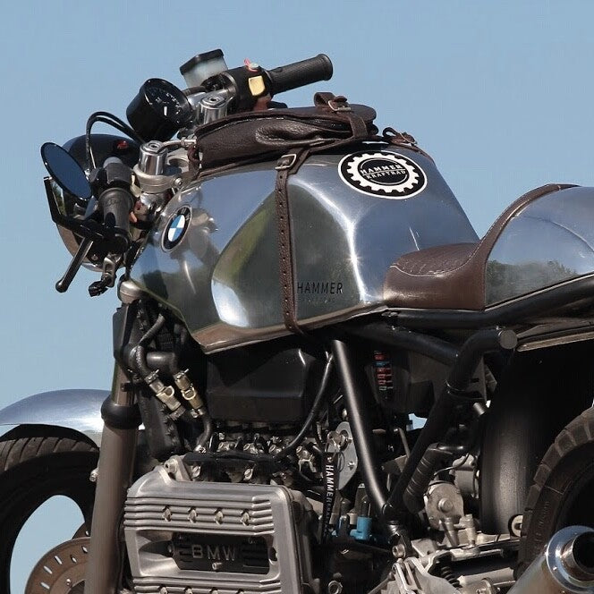 Hammer Kraftrad Leder Tankrucksack Coffee Racer Scrambler BMW